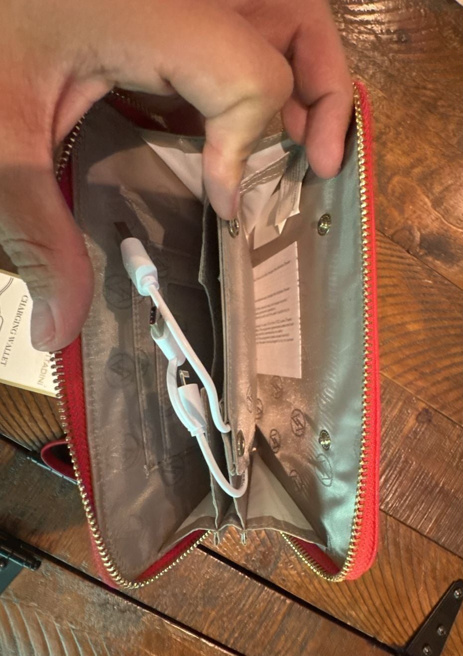 Adrienne Vittadini Studio Charging Wristlet Wallet 6