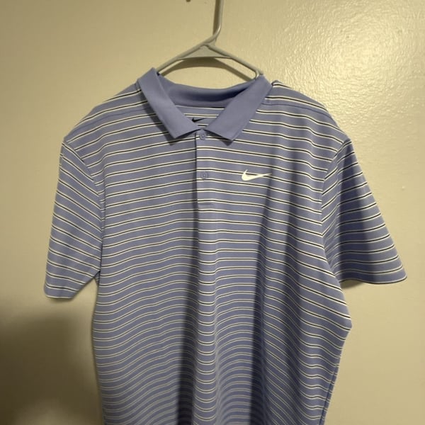 Nike Dri-Fit Men's Striped Short Sleeve Golf Polo Shirt