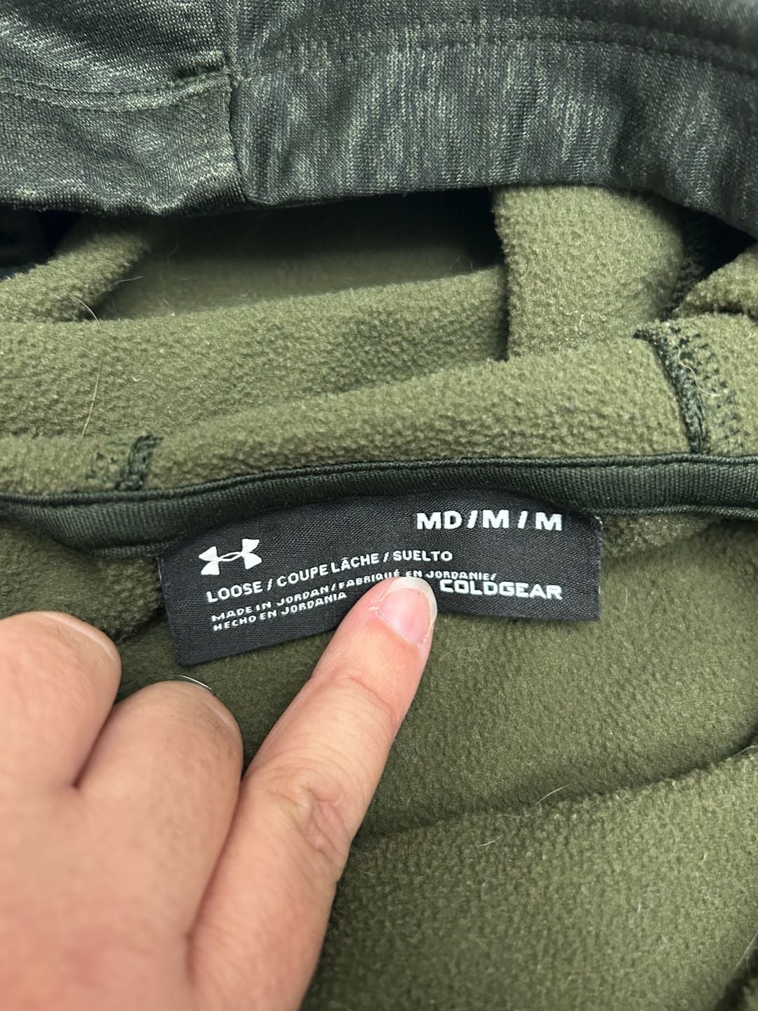 Under Armour ColdGear Loose Fit Hoodie Dark Green 4
