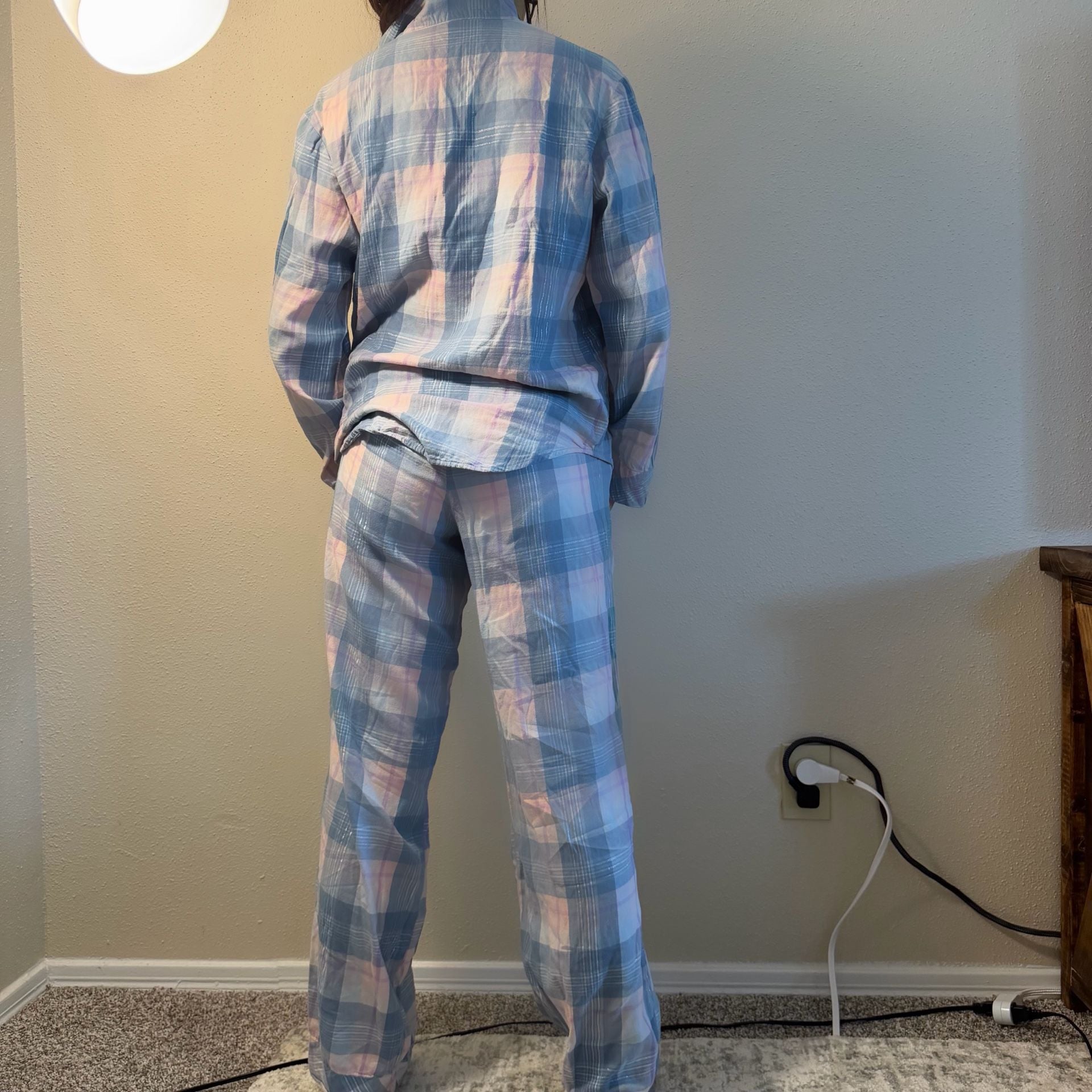 Victoria's Secret Women's Long Sleeve Button Down Pajama Set 2