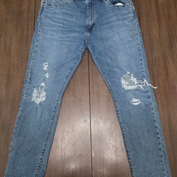 Levi's Premium 512 Distressed Slim Taper Jeans big E