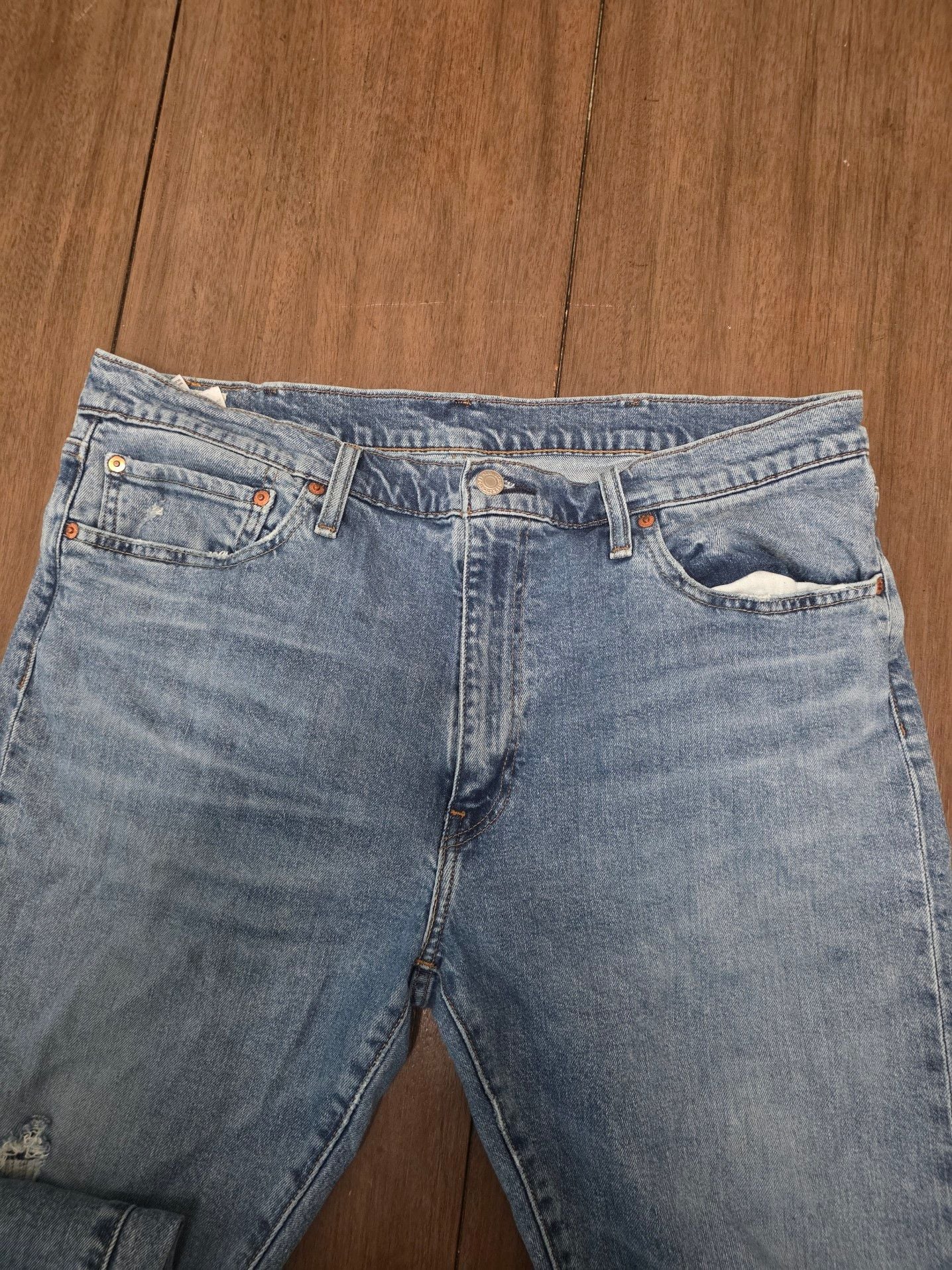 Levi's Premium 512 Distressed Slim Taper Jeans big E 16
