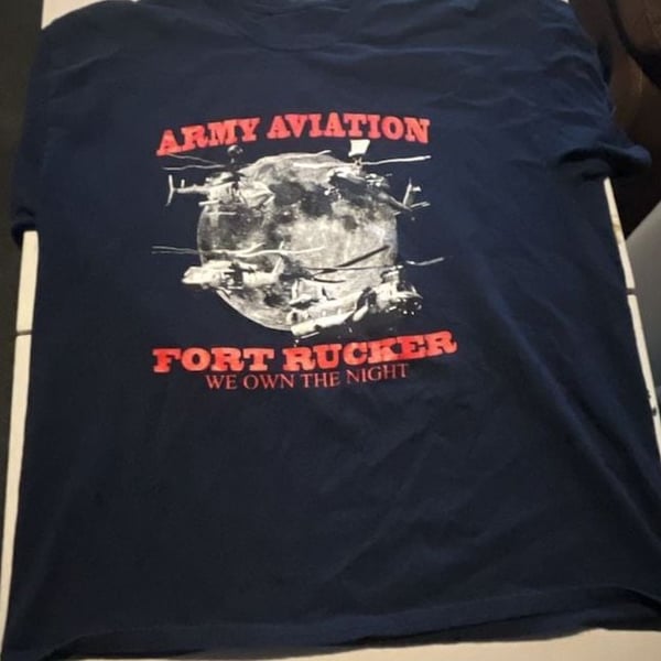 Army Aviation Fort Rucker We Own The Night Graphic T-Shirt