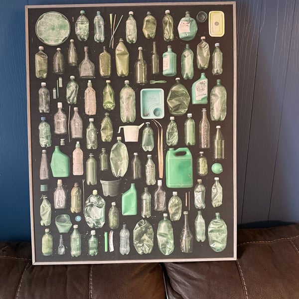Stupell Industries Modern Plastic Waste Jetsam by Barry Rosenthal