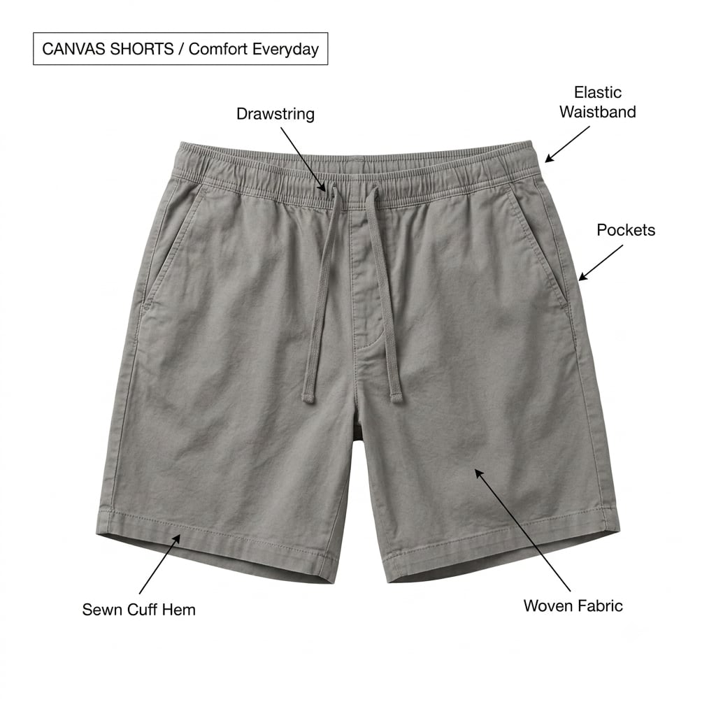 Banana Republic Men's Gray Cotton Drawstring Pull-On Shorts 3