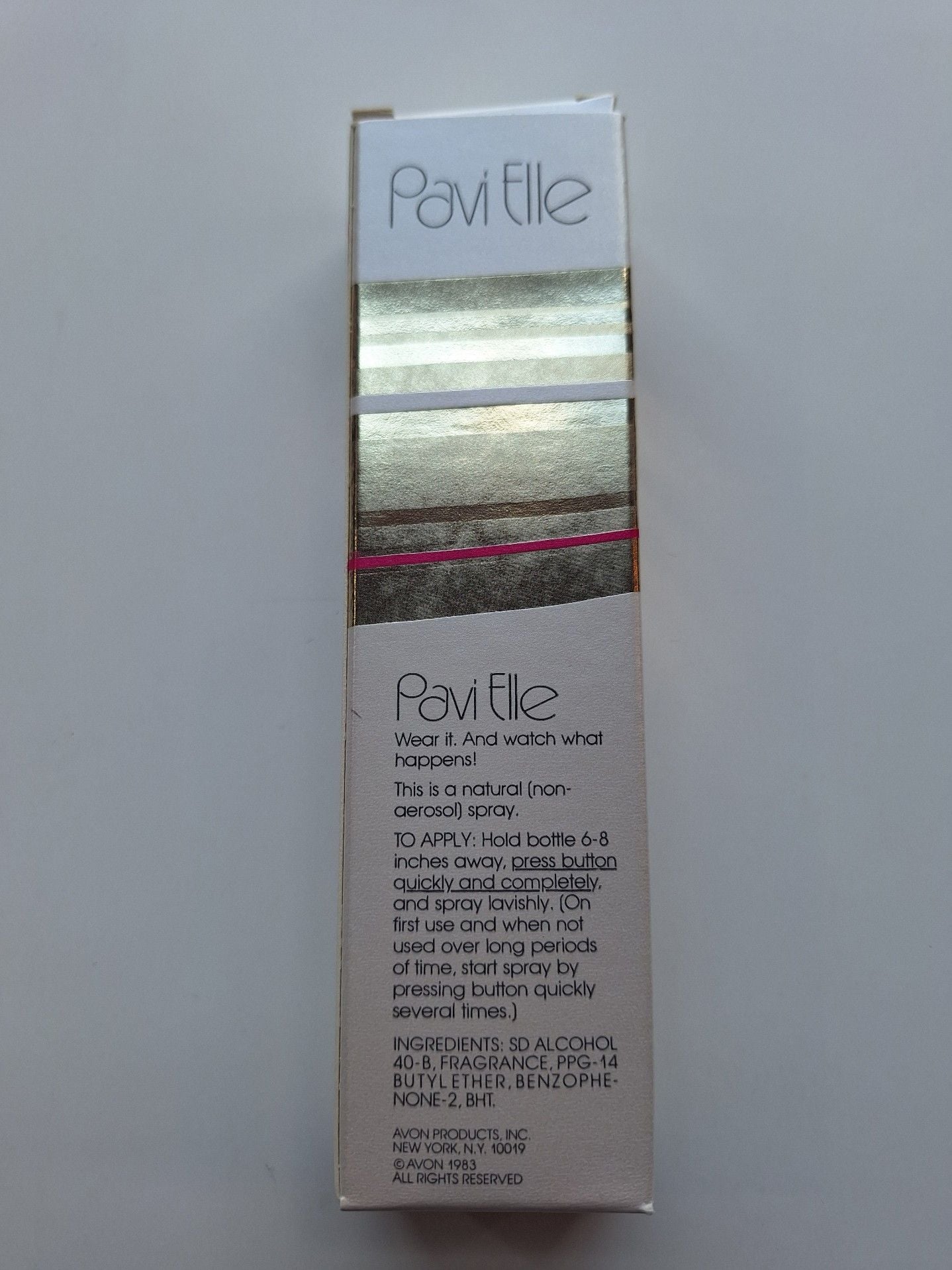 Vintage Avon Pavi Elle Ultra Cologne Spray 1.5 fl. oz. 2