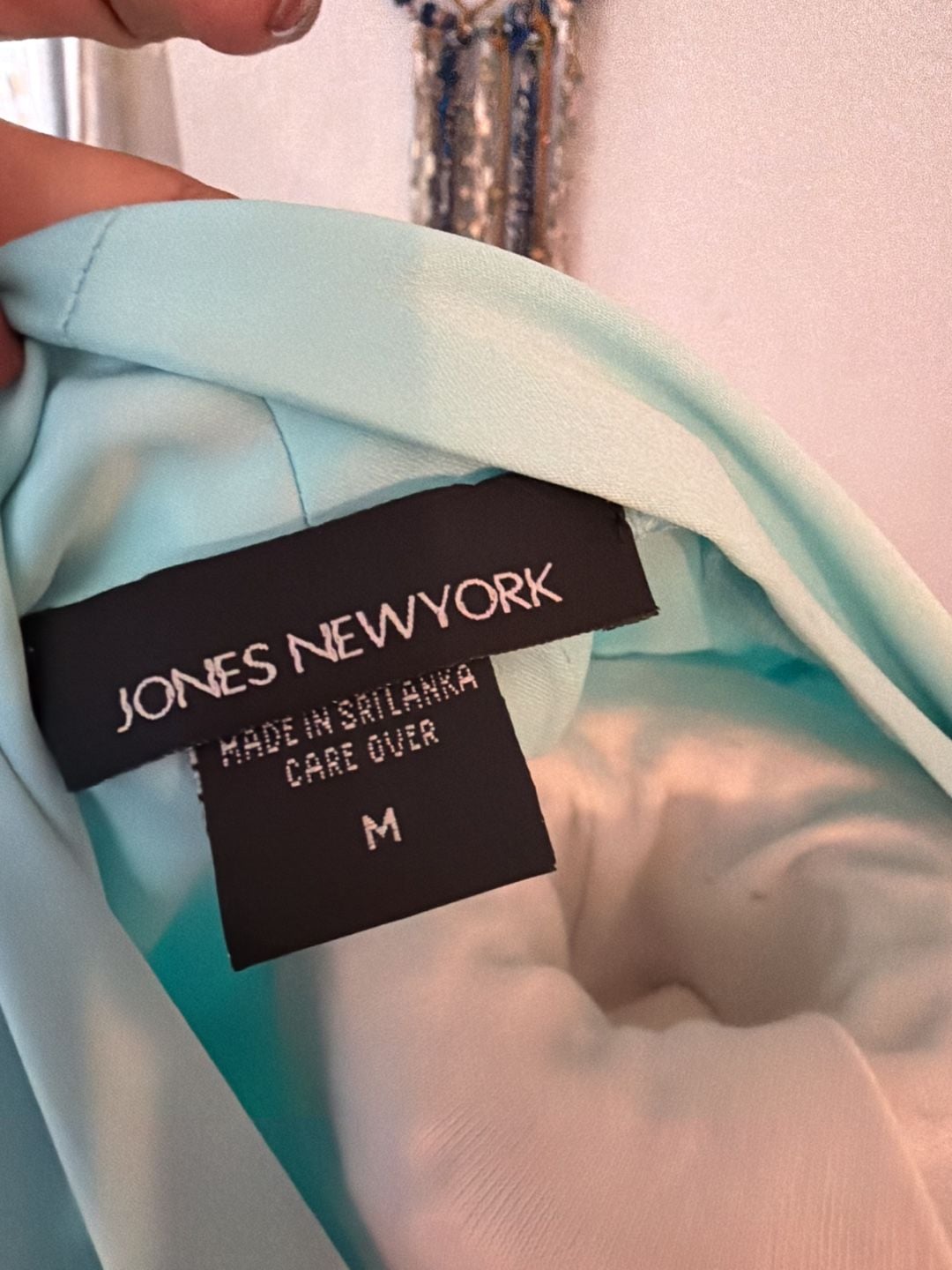 Jones New York Women's Satin Dressing Gown Robe Turquoise Size M 7