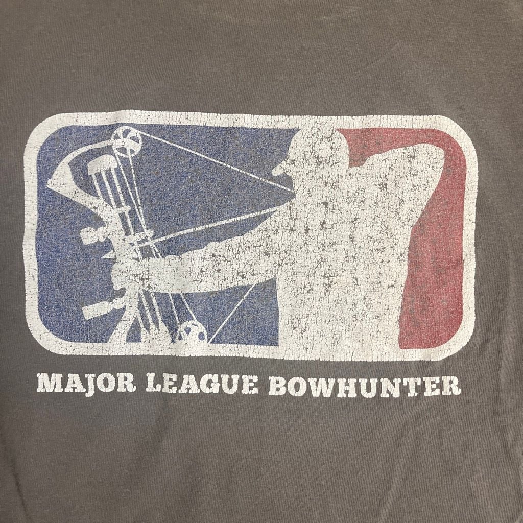 Major League Bowhunter Gray Double-Sided Graphic Logo Short Sleeve T-Shirt 5