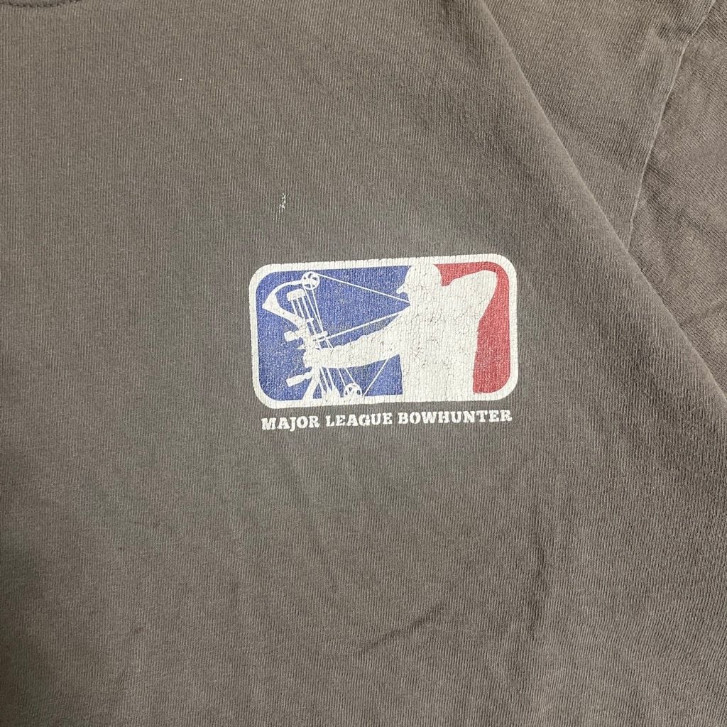 Major League Bowhunter Gray Double-Sided Graphic Logo Short Sleeve T-Shirt 6
