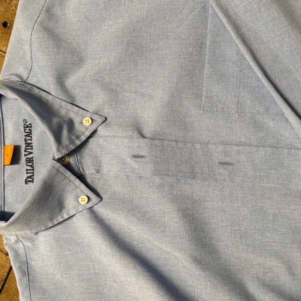 Tailor Vintage Performance Men's Light Blue Long Sleeve Button-Down Shirt