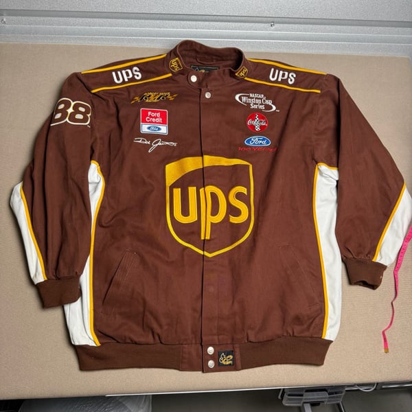 Vintage Chase Authentics UPS Dale Jarrett #88 Nascar Racing Jacket