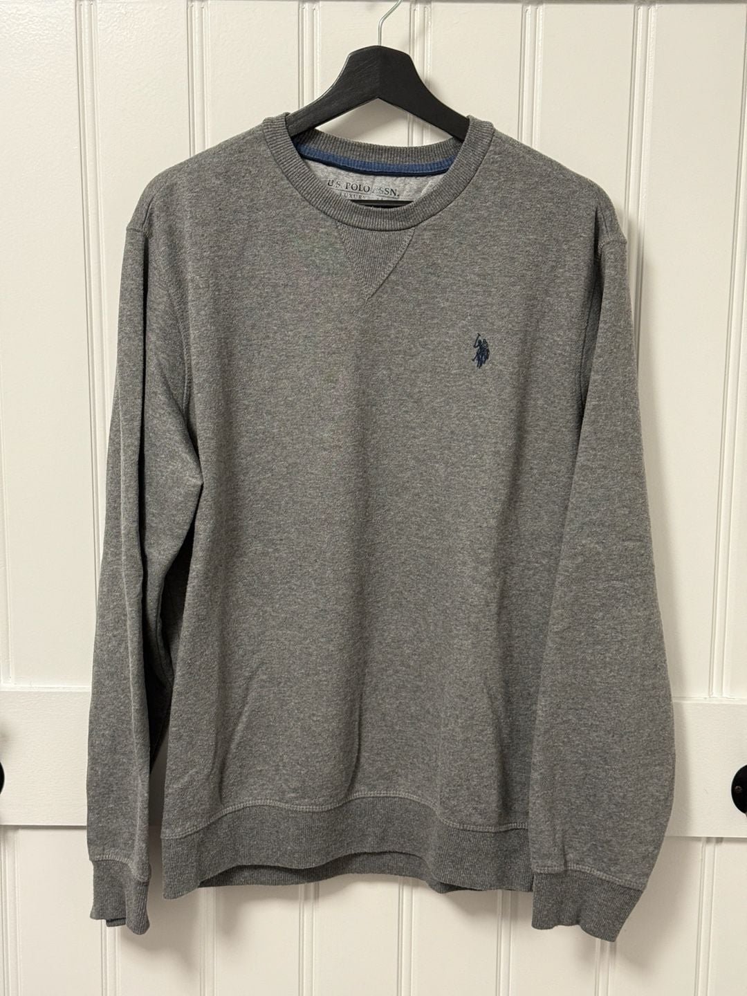 U.S. Polo Assn. Luxury Feel Men's Crewneck Sweatshirt Gray Size L 2