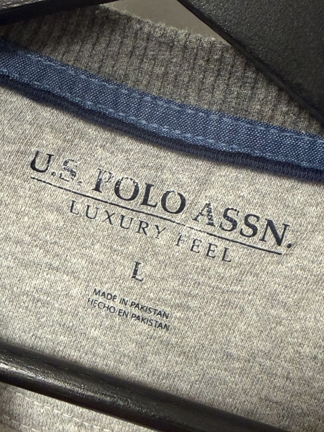 U.S. Polo Assn. Luxury Feel Men's Crewneck Sweatshirt Gray Size L 4