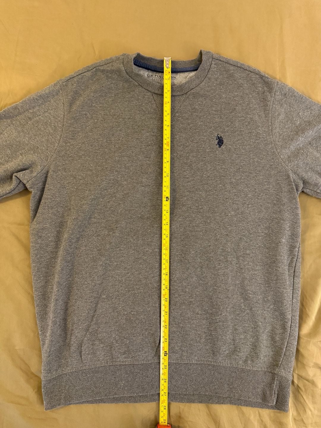 U.S. Polo Assn. Luxury Feel Men's Crewneck Sweatshirt Gray Size L 7