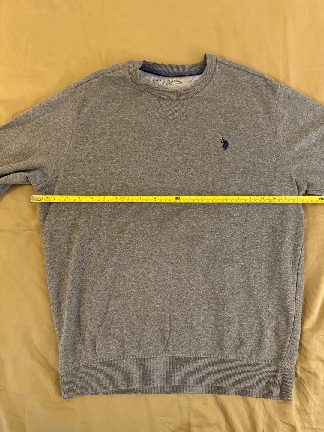 U.S. Polo Assn. Luxury Feel Men's Crewneck Sweatshirt Gray Size L 9