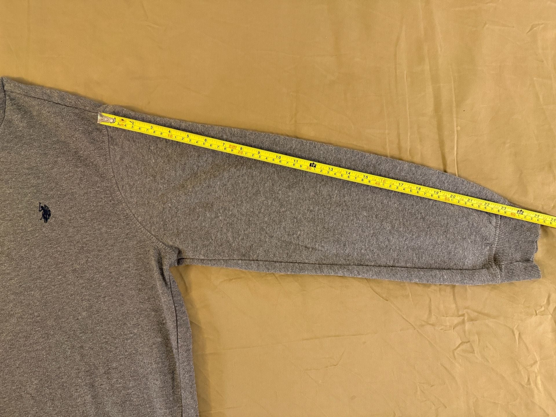 U.S. Polo Assn. Luxury Feel Men's Crewneck Sweatshirt Gray Size L 10