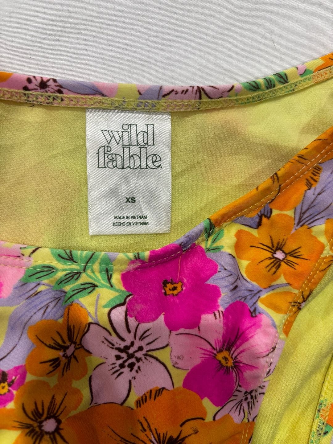 Wild Fable Floral Print Ruffle Halter Bikini Set 2