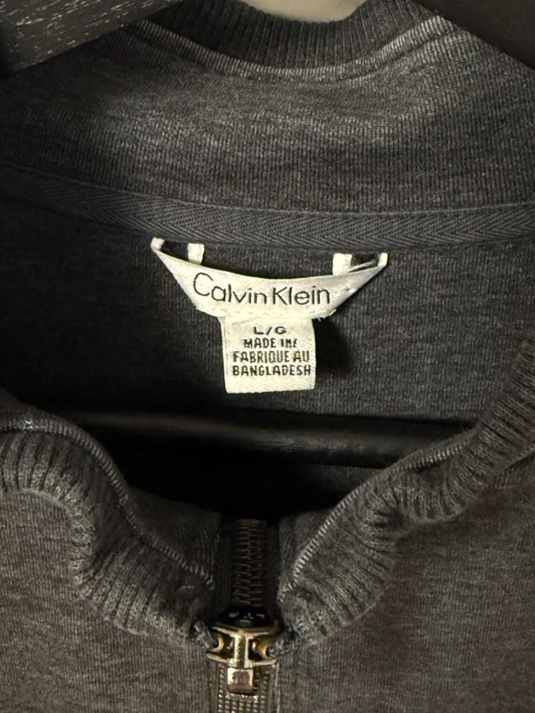 Calvin Klein Men's Full-Zip Contrast Panel Sweatshirt Jacket 3