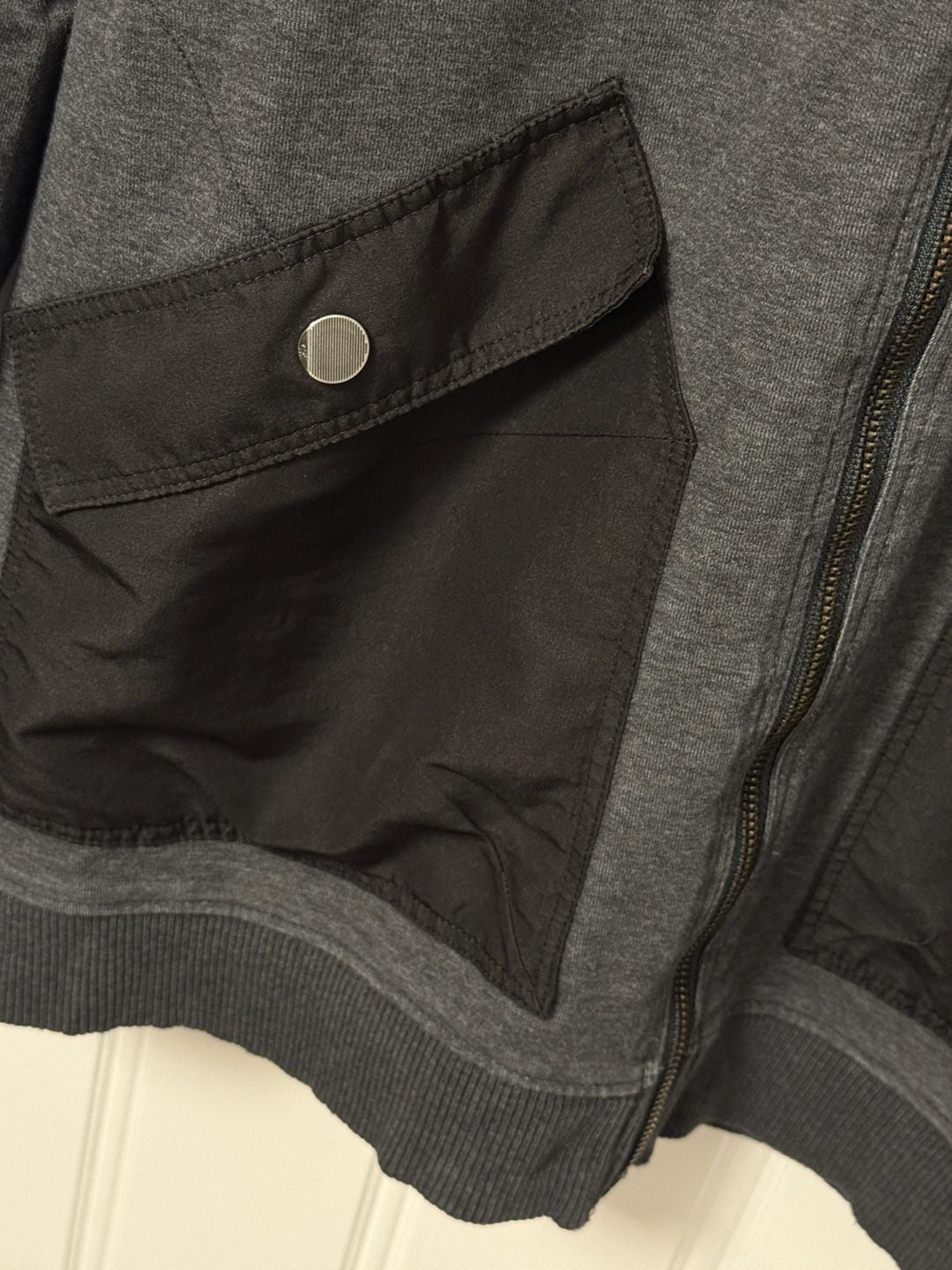 Calvin Klein Men's Full-Zip Contrast Panel Sweatshirt Jacket 4