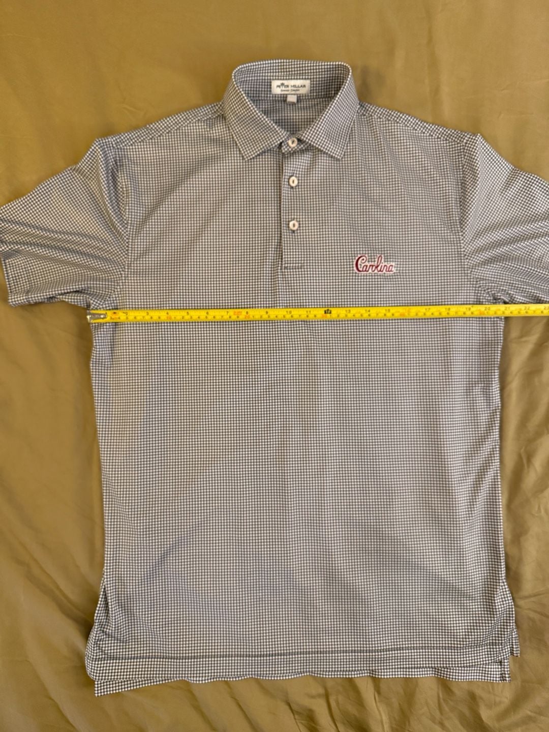 Peter Millar Summer Comfort Carolina Gingham Performance Polo Shirt 10