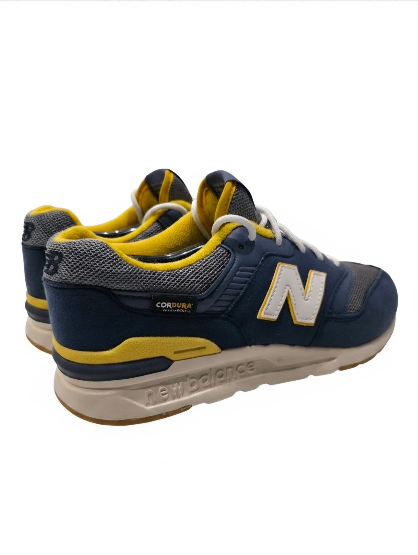 New Balance 997H Cordura Navy and Yellow Sneakers 8
