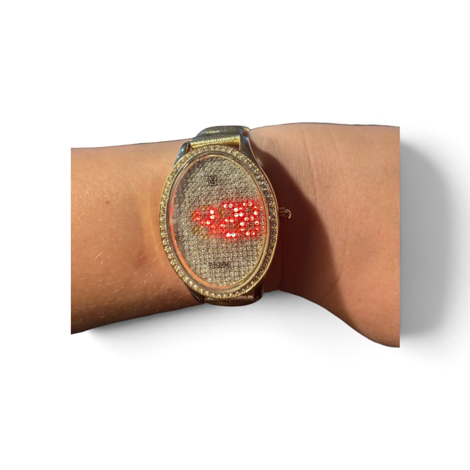Victoria Wieck Beverly Hills Crystal Embellished Digital Watch 3