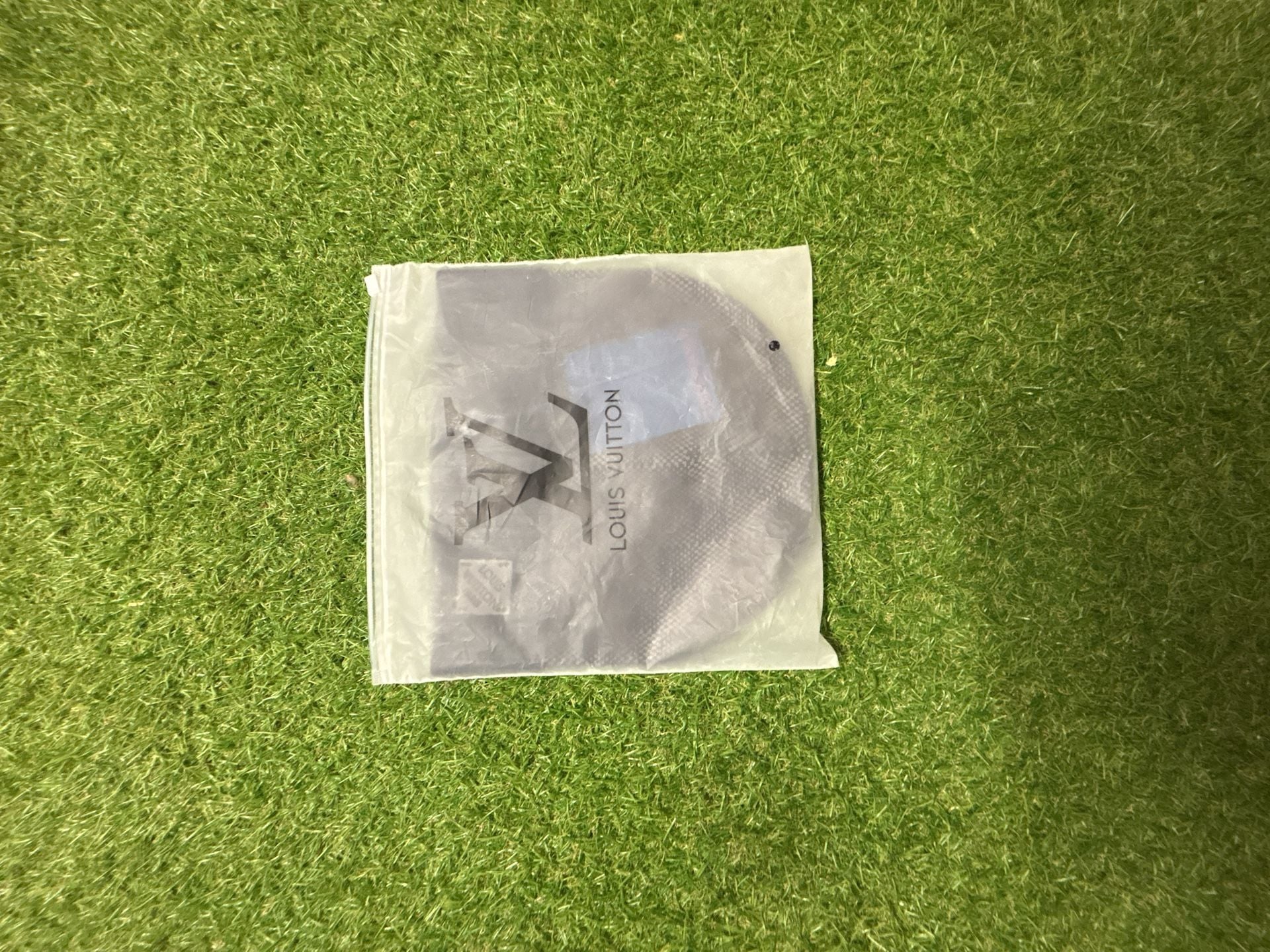 Louis Vuitton Damier Graph Knit Beanie with LV 2