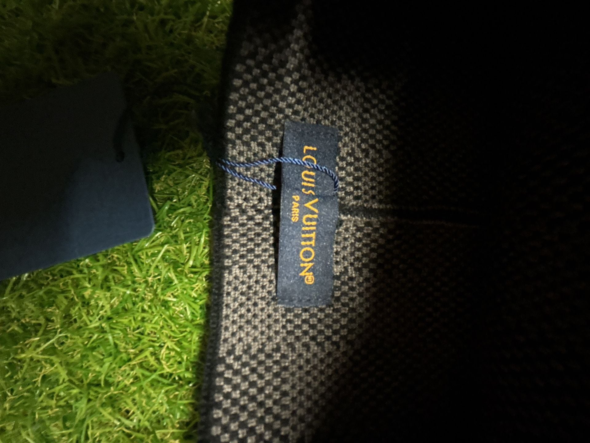 Louis Vuitton Damier Graph Knit Beanie with LV 7