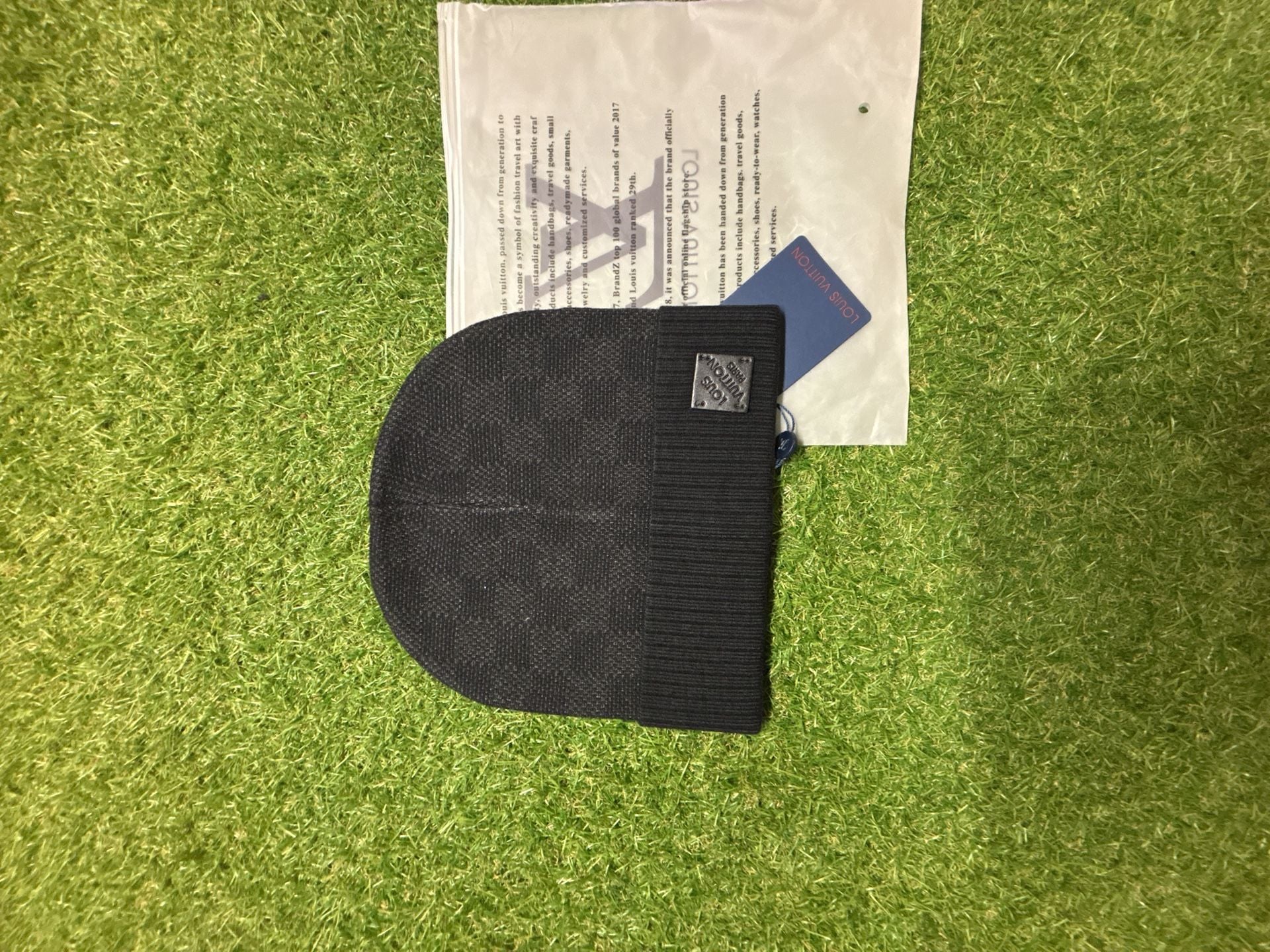 Louis Vuitton Knit Beanie Hat with Logo Patch 4