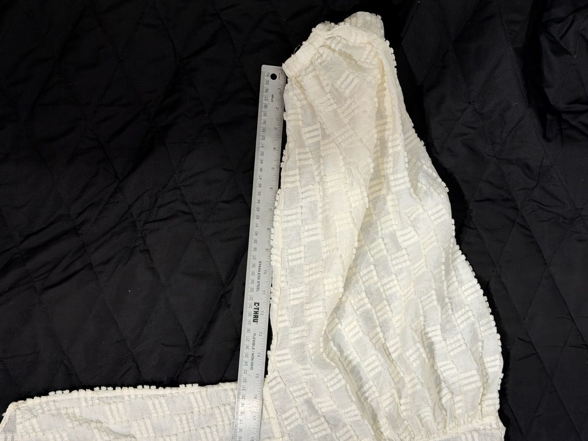 & Other Stories Textured Voluminous Sleeve Blouse 10