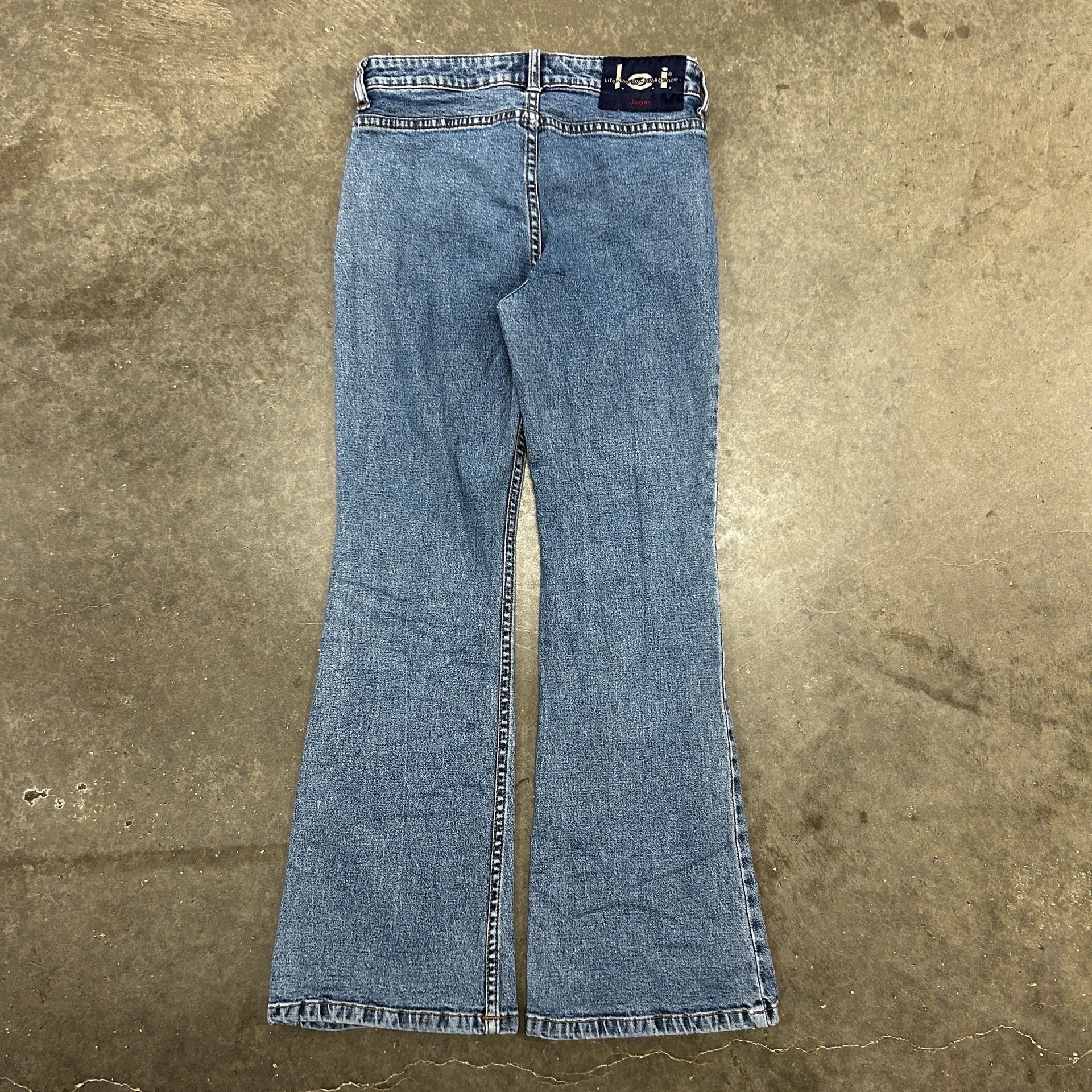 l.e.i. Kids Vintage Style Seamed Flare Leg Jeans Size 10 3