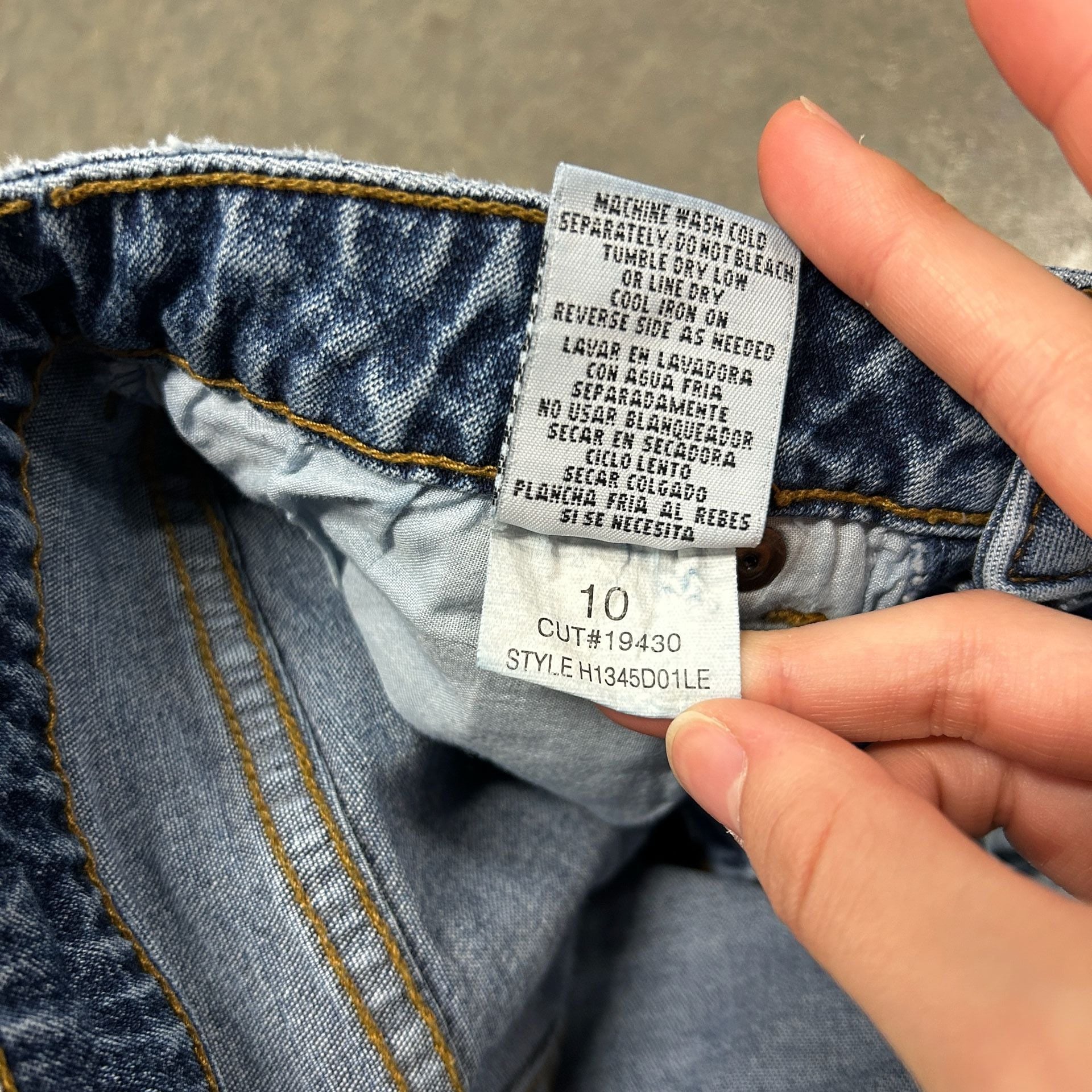 l.e.i. Kids Vintage Style Seamed Flare Leg Jeans Size 10 6
