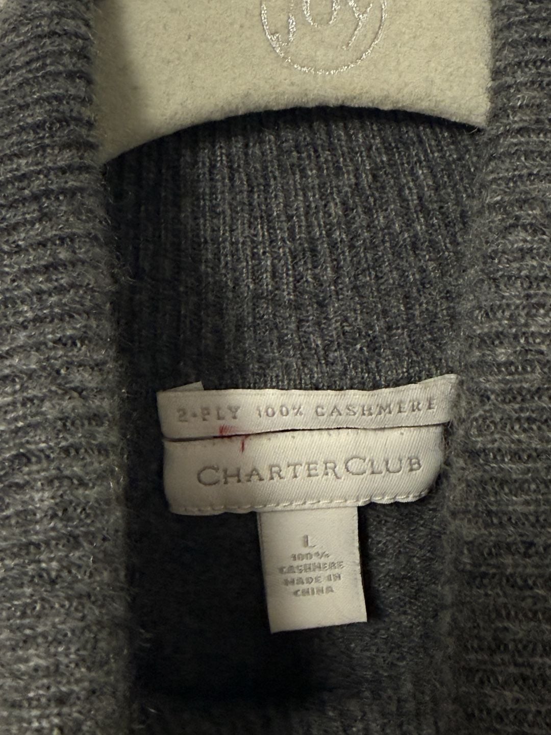 Charter Club Women's 2-Ply 100% Cashmere Turtleneck Sweater - Size Large 6