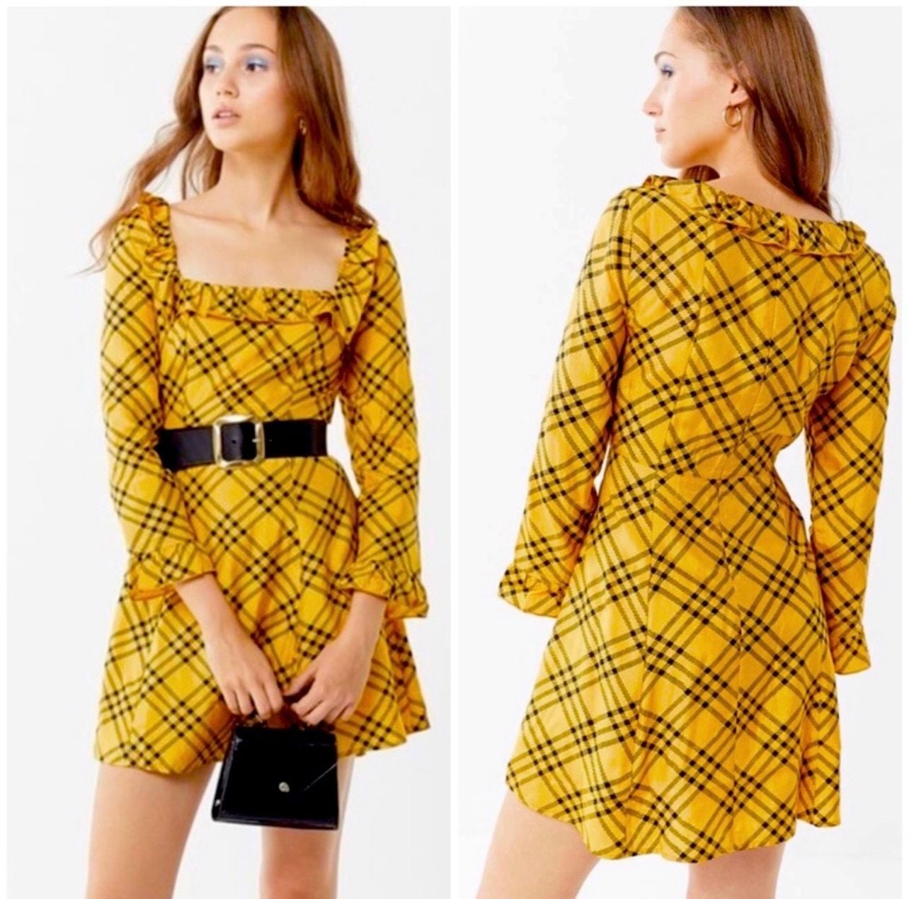 Urban Outfitters Kristen Tartan Clueless Style Plaid Fall Dress 4