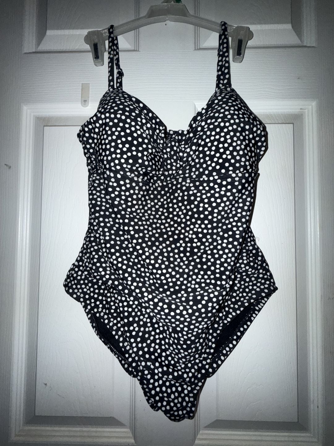 Catalina Women's Polka Dot Ruched One-Piece Swimsuit 2