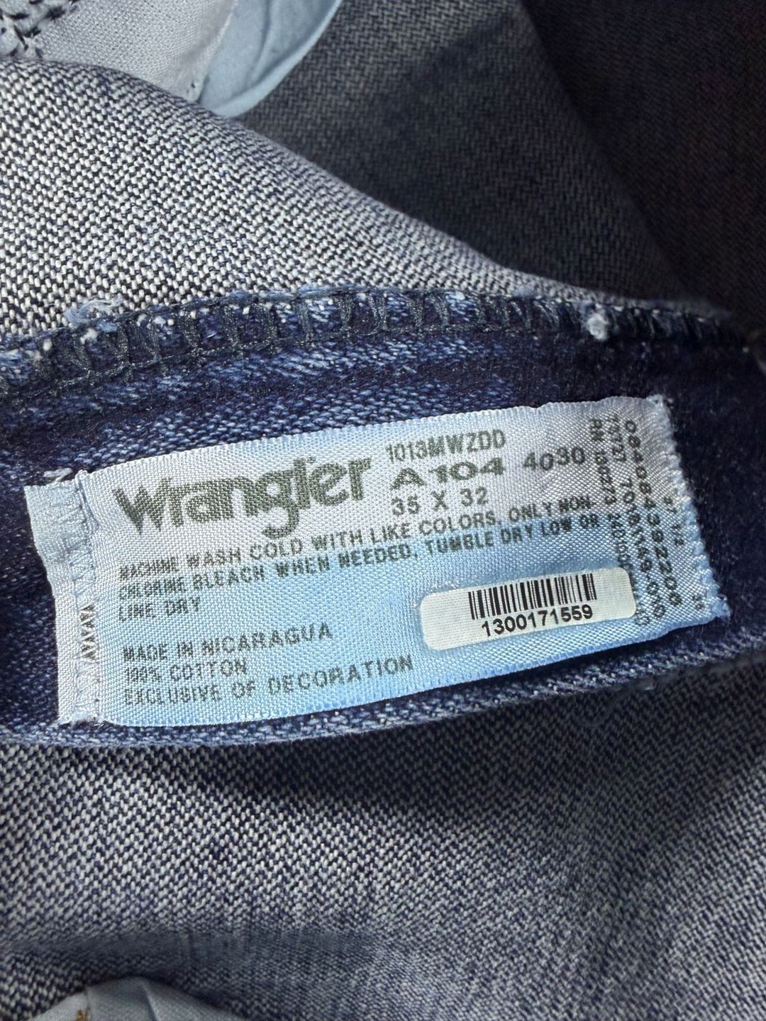 Wrangler 1013MWZDD Cowboy Cut Regular Fit Jeans Size 35x32 6