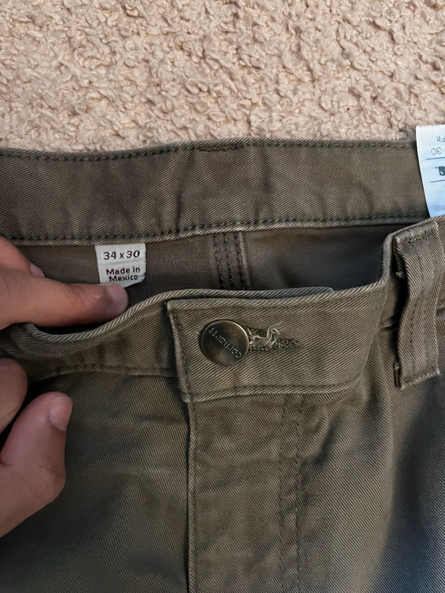 Carhartt B324 Relaxed Fit Double-Front Dungaree Work Pants - 34x30 5