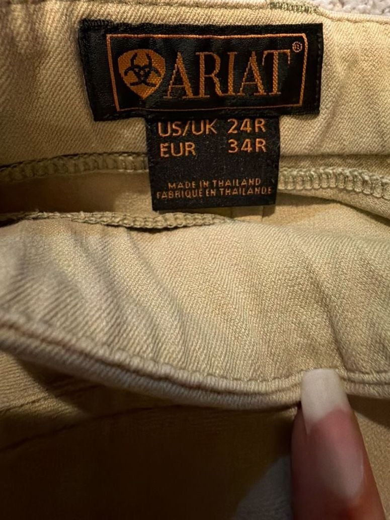 Ariat Women's Tan Knee Patch Riding Breeches 4