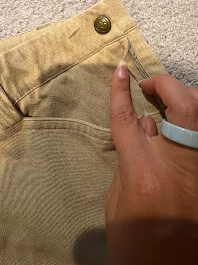 Ariat Women's Tan Knee Patch Riding Breeches 5