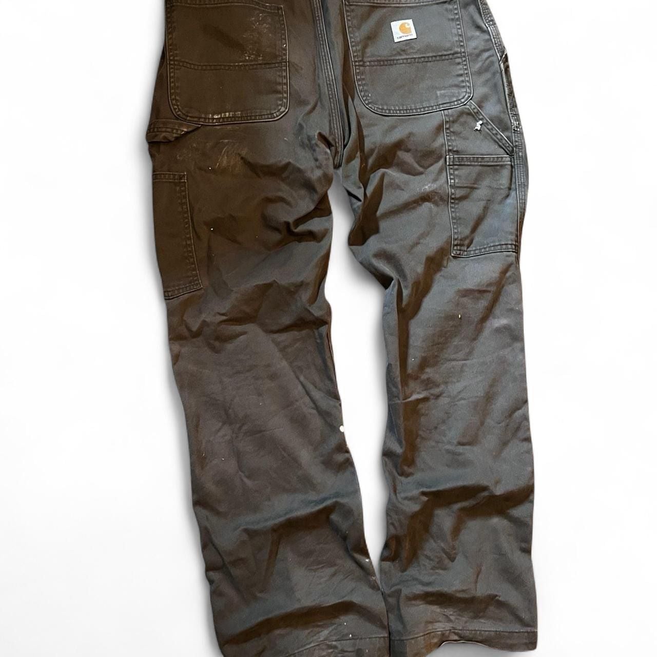 Carhartt B324 Relaxed Fit Double-Front Dungaree Work Pants - 34x30 3