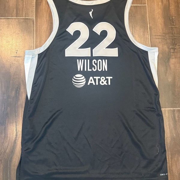 Nike Las Vegas Aces A'ja Wilson 22 Explorer Edition Victory Jersey