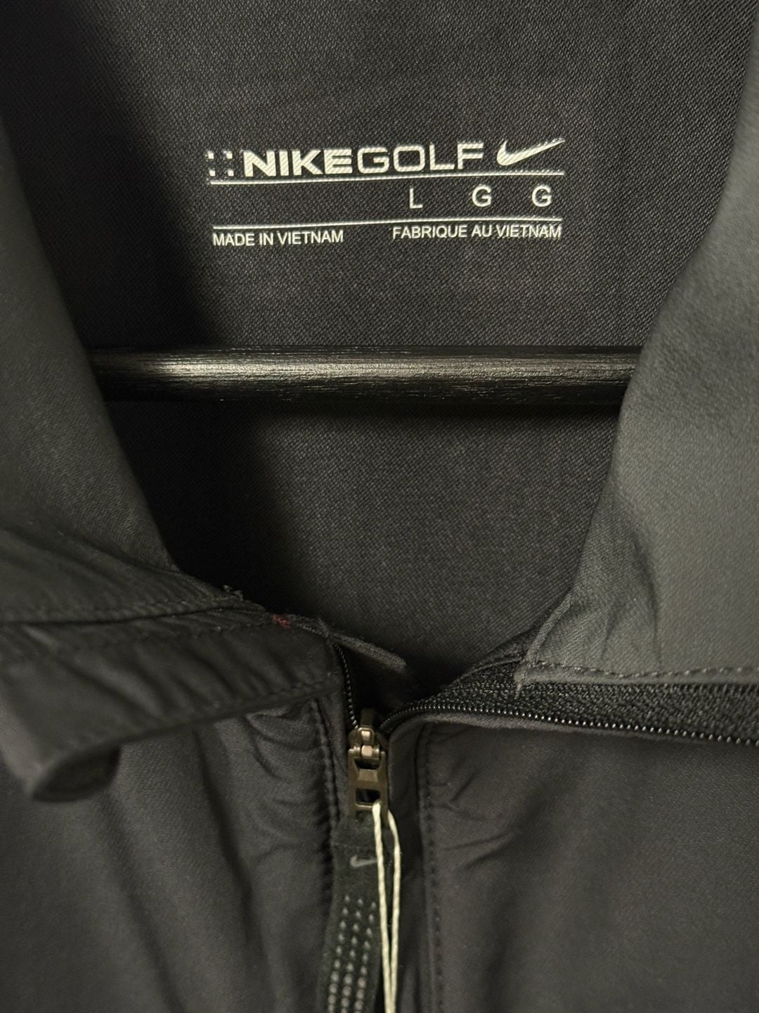 Nike Golf Men's Black Quarter-Zip Sleeveless Wind Vest NWT! 6