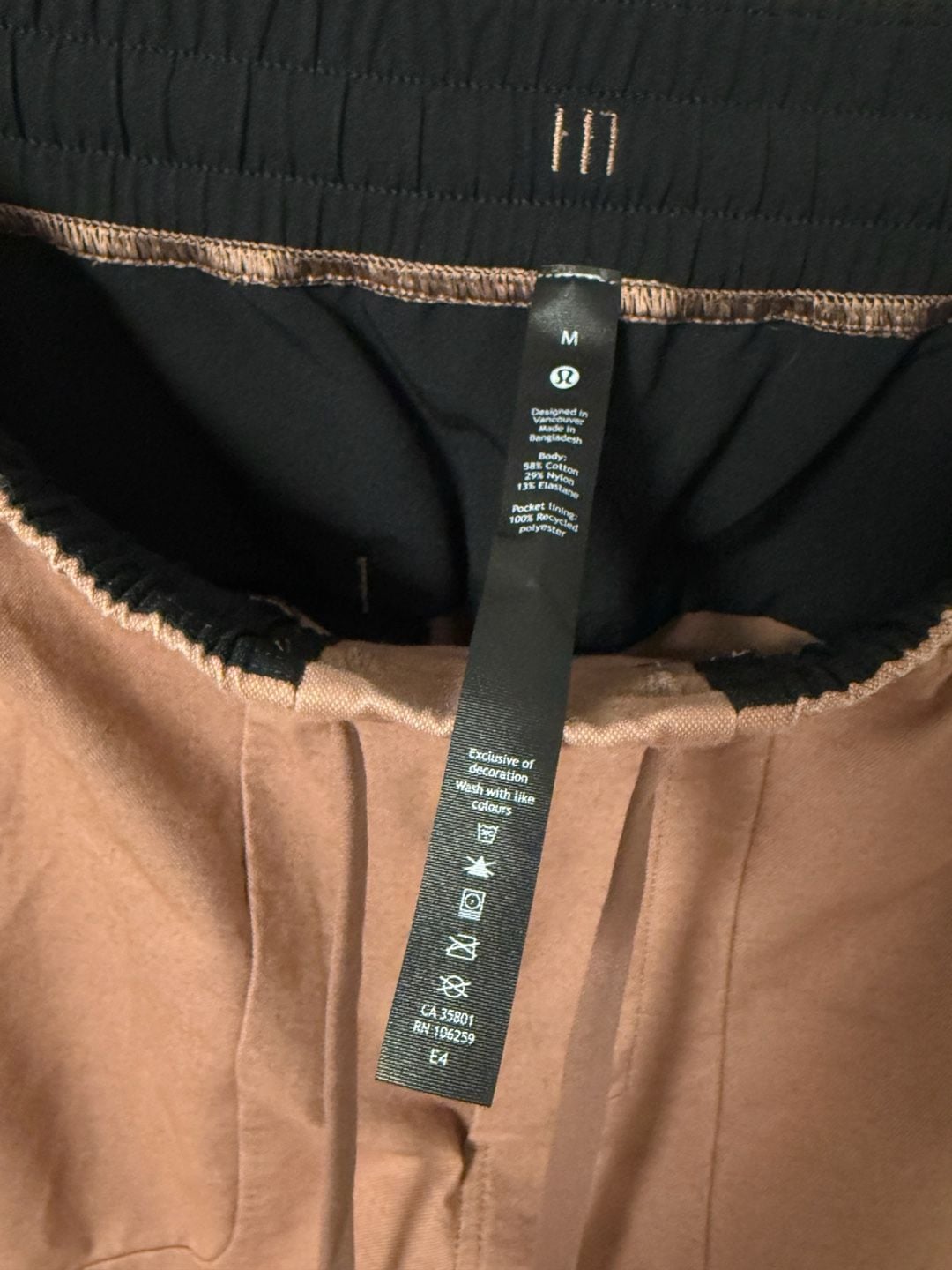 Lululemon Men's ABC Jogger Tapered Fit - Earth Color Clay - Size Medium 4
