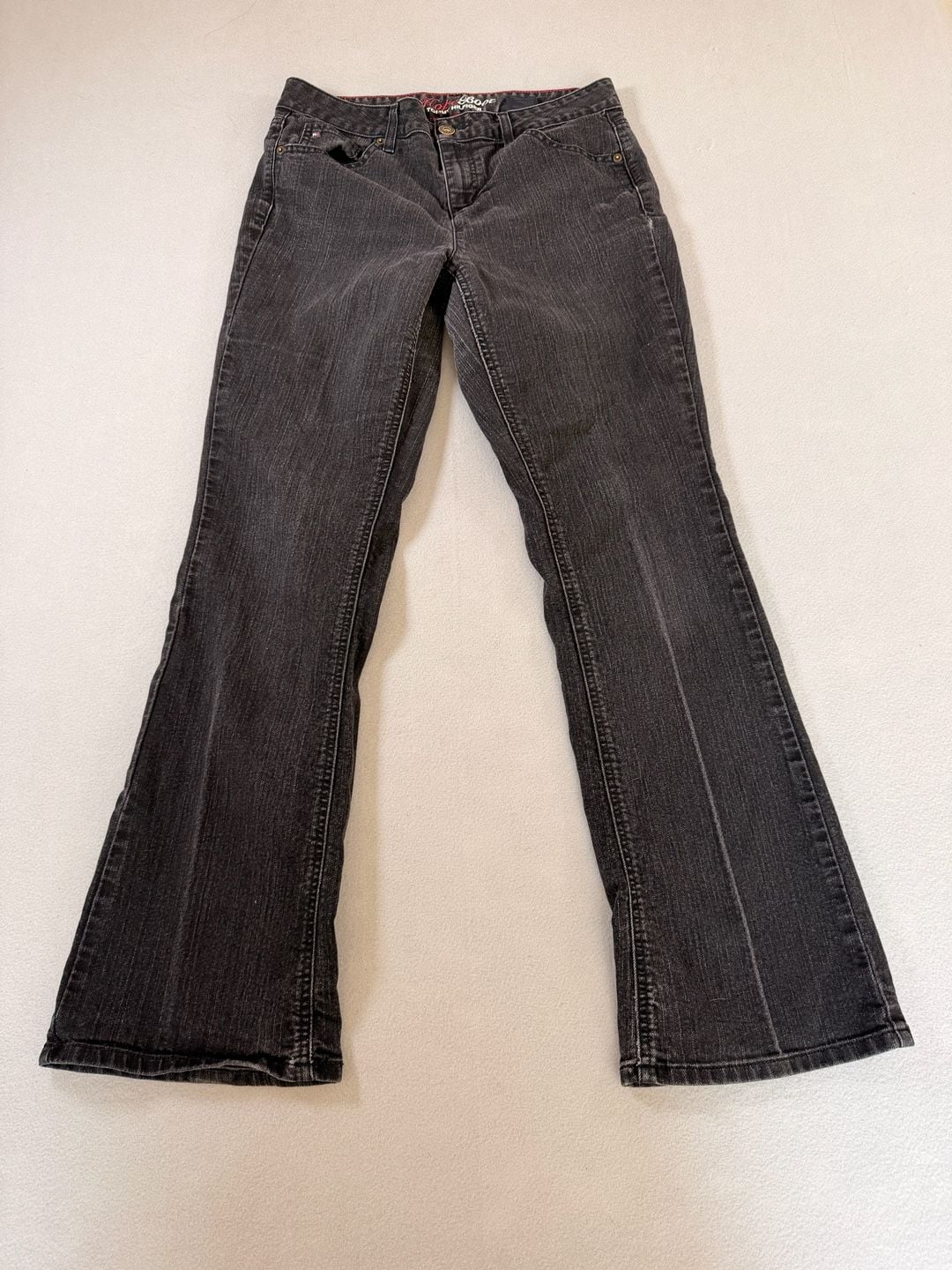 Tommy Hilfiger Hope Bootcut Jeans Women's Size 10-32L Black Denim 2