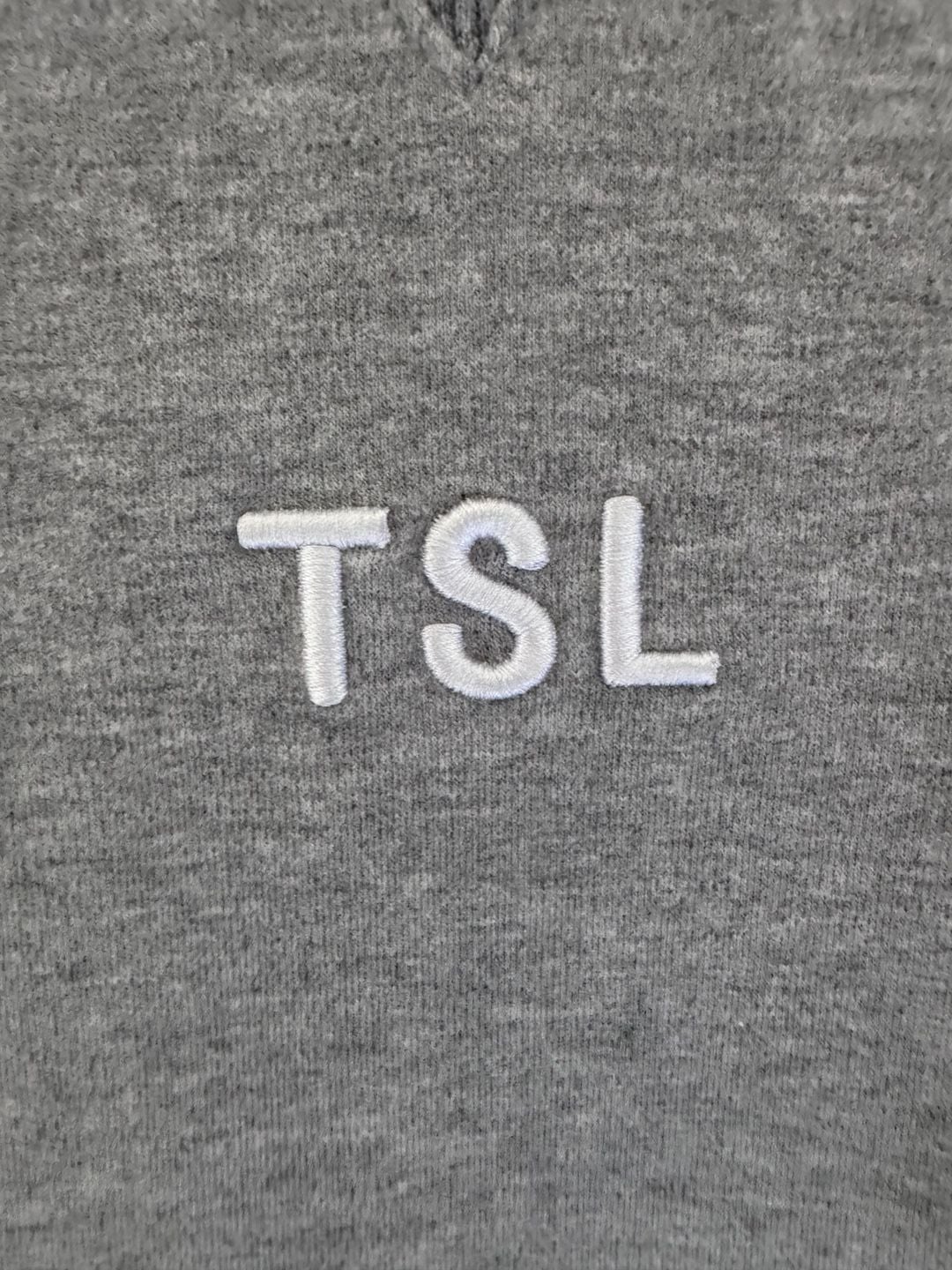 TSL (The Self Love) Collection HeatherGrey Embroidered Crewneck Sweatshirt Sz XL 5