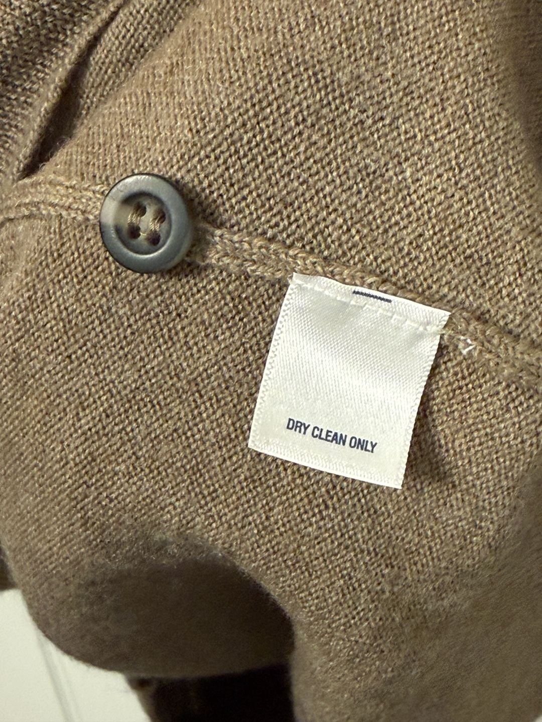 Club Room Estate Merino Wool Long Sleeve Polo Sweater Brown 5