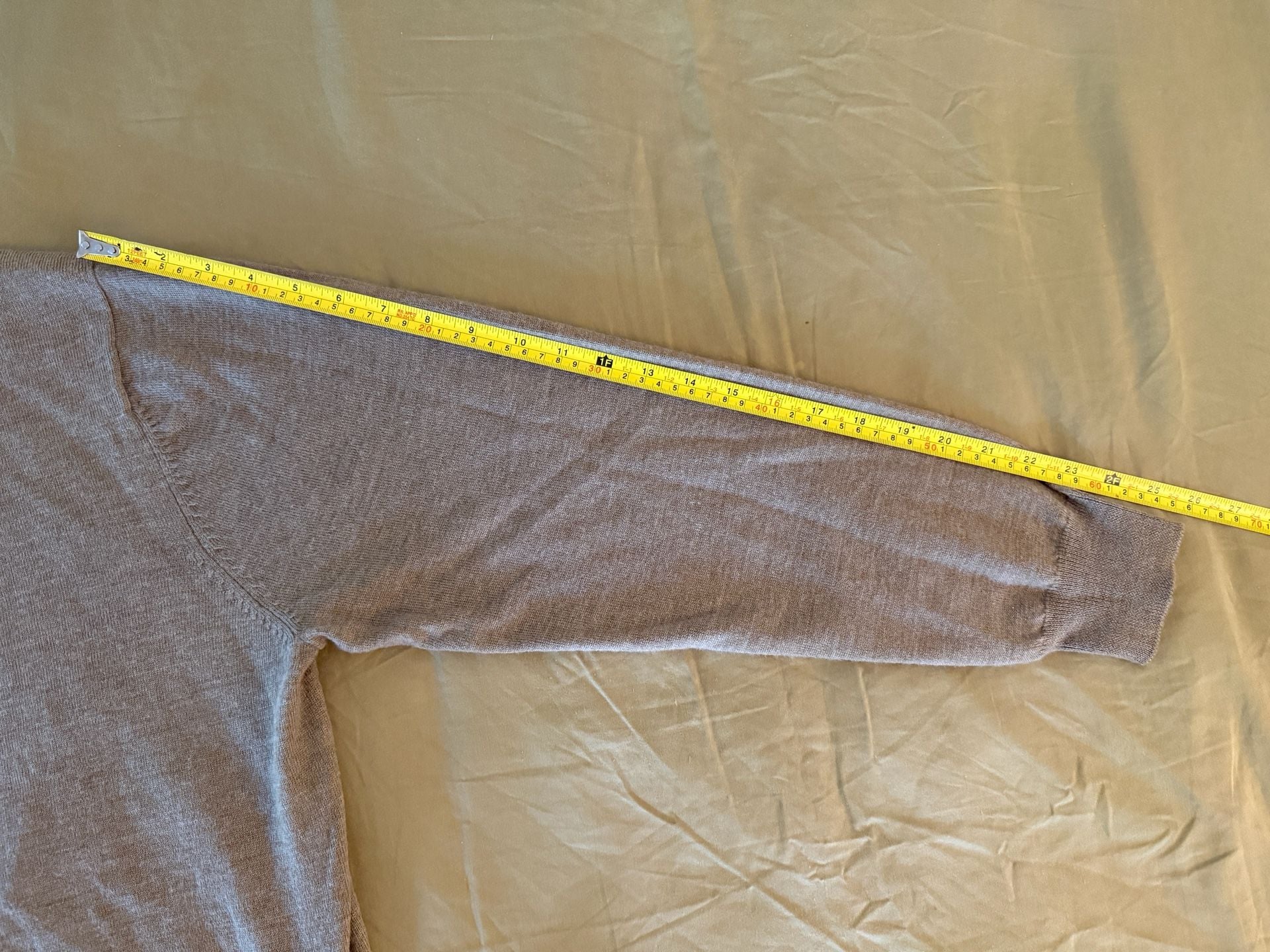 Club Room Estate Merino Wool Long Sleeve Polo Sweater Brown 9
