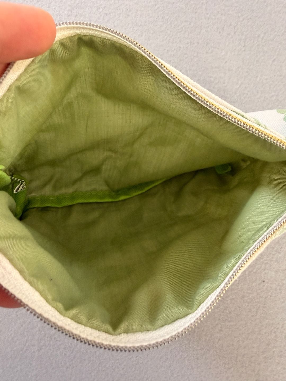 Panier Des Sens En Provence Canvas Cosmetic Travel Pouch - Almond Print 3