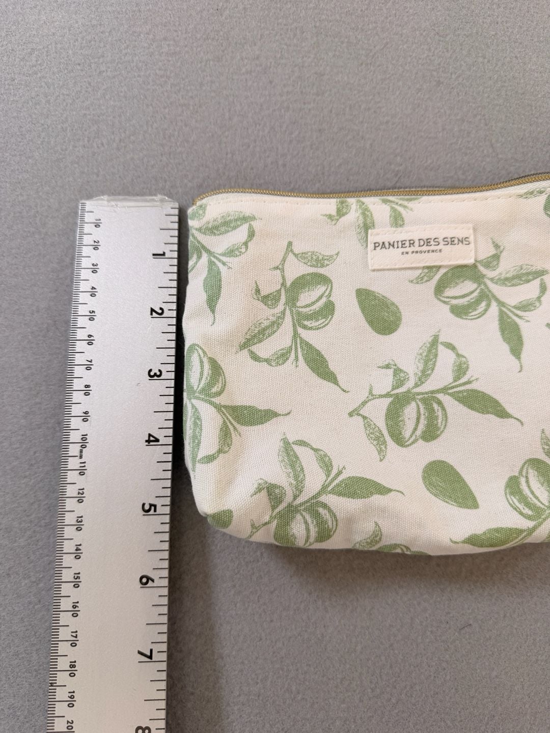 Panier Des Sens En Provence Canvas Cosmetic Travel Pouch - Almond Print 4