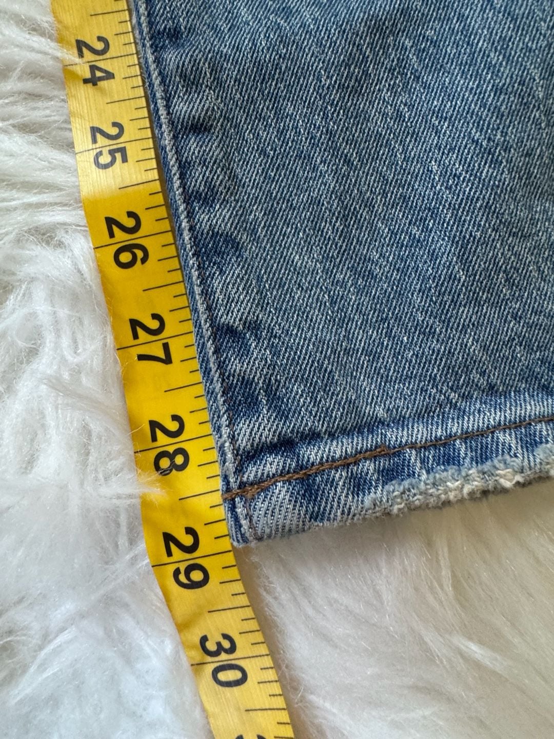 Madewell The Perfect Vintage Jean High-Rise Straight Leg Distressed Denim Sz 25 10